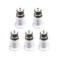 5 Pieces B22 to E27 Adaptor Durable Lighting Accessories Extender Adaptor Holder Bayonet Lamp Base