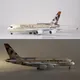 1/160 Scale 50.5CM Airline A380 ETIHAD Airplane Model W Light and Wheel Diecast Plastic Resin Plane