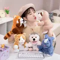 Stuffed Plush Animals Toys Hand Finger Story Puppet Kawaii Dolls Educational Baby Toys Duck Lamb Cow