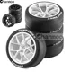 RC Rally Drift Tires On-road Racing Car Wheels Tyre for 1/10 On Road Car Tamiya TT01 TT02 XV01 XV02