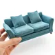 iLAND Modern Dollhouse Furniture on 1/12 Scale of Miniature Sofa for Doll House Living Room