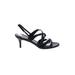 Cole Haan Heels: Black Solid Shoes - Women's Size 9 1/2 - Open Toe