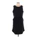 PrAna Casual Dress - A-Line Scoop Neck Sleeveless: Black Print Dresses - Women's Size Large