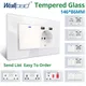 Wallpad White Tempered Glass Panel Wall Light Switch LED Indicator Dimmer USB EU Socket 5 6 7 8 Gang