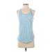 Reebok Active Tank Top: Blue Activewear - Women's Size Small