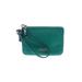 Coach Factory Leather Wristlet: Teal Print Bags