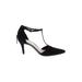 Cole Haan Heels: Pumps Stiletto Cocktail Black Print Shoes - Women's Size 6 1/2 - Pointed Toe