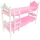 NK 1 Set 30CM Princess Accessories Plastic Fashion Furniture European Pink Bunk Bed For Barbie Doll