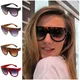 Brand Designer Sunglasses Fashion Women Sun Glasse Oversize Frame Goggles Anti-UV Spectacles