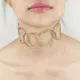 Fashion Alloy Neck Necklaces Women Torques Choker Round Vintage Metal Collar Statement Jewelry