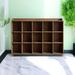 LORENZO 47.63" H x 68.89" Solid Wood Standard Bookcase Wood in Brown/Green | 47.63 H x 68.89 W x 13.77 D in | Wayfair 11XF38AXW9SR6A8M