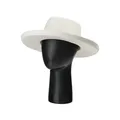 Fashion Hats For Women Autumn Winter Unisex Wide Brim Wool Concave Top White Cap Female Crimping Men