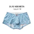 D. M Men's Underwear Boxer Quick Drying Pure Cotton Arro Pants Flower Flat Corner Pants U Bulge Bag