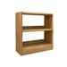 RARLON Elm Bookcase All Solid Wood Shelving Log Simple Fl Bookcase Plastic/Metal in Brown | 34 H x 32 W x 12 D in | Wayfair 03LSQ38J9KPC5HSS