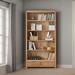 RARLON All Solid Wood Bookcase Red Oak Bookcase Storage Bookcase Wood in Brown | 74.8 H x 39.3 W x 12.6 D in | Wayfair 03YQ38KBBMTGJEDETQ