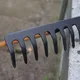 Garden Hand Rake Mini Hand Cultivator Heavy Duty Carbon Steel Garden Rakes Tillers with Rubber Grip