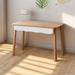 Wildon Home® Diyala 31.49" W Height Adjustable Rectangle Writing Desk Wood in Blue/Brown | 24.01 H x 31.49 W x 25.59 D in | Wayfair