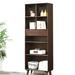 Corrigan Studio® Lautaro Storage Bookcase Wood in Black | 75.19 H x 27.55 W x 12.59 D in | Wayfair 9DF7827C9EF445C190EDDEAA5E05E1C4