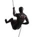 Wrought Studio™ Resin Sculpture Left Hand Climbing Man Wall Sculpture Creative Hand-Finished Wall Art in Black | 3.7 H x 3.7 W x 2 D in | Wayfair