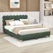 House of Hampton® Upholstered Leather Platform Bed w/ Center Support Legs | Queen | Wayfair 95F92F98317C4C48A751FA007674C04F