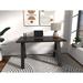 Latitude Run® Modern A-Frame Desk Writing Desk Metal in Black/Gray | 30 H x 48 W x 30 D in | Wayfair 236EF96FDB534595A073C8E4AFEF10CE