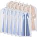 Rebrilliant 60 Inches Dust-Proof Suit Protector Cover Bag w/ Zipper For Long Dresses, Suit, Coat Closet Clothes Storage, Set Of 12 | Wayfair