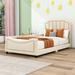 Ivy Bronx Latory Youth Bed Wood & /Upholstered/Velvet in Brown | 40 H x 41 W x 78 D in | Wayfair A1DB388856F74B2B826550EA36B39EA7