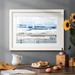Breakwater Bay Sea Gaze I - Single Picture Frame Print Paper, Solid Wood in Black/Blue/White | 22 H x 32 W x 1.5 D in | Wayfair