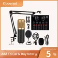 Gooermi bm800 profession elles Kondensator mikrofon v8 Soundkarten set für Karaoke-Podcast-Aufnahme