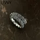 Livvy Thai Silber Farbe Rose Blume Ringe für Frauen Paare neue Mode Vintage Geburtstag Party Schmuck