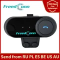 Freedconn T-COM VB Motorradhelm Intercom Bluetooth Headset 3 Fahrer 800M Interphone Moto Kompatibel