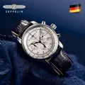 Neue Zeppelin Uhr Top wasserdichte Leder Business Casual Quarzuhr Herren drei Augen Multifunktions