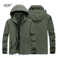 Moda uomo Casual giacca a vento giacche giacca con cappuccio uomo impermeabile Outdoor Soft Shell