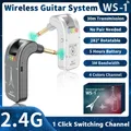 WS-1 2 4 GHz drahtloses Gitarren system wiederauf ladbarer Audio-Sender und-Empfänger 4 Kanäle 30m