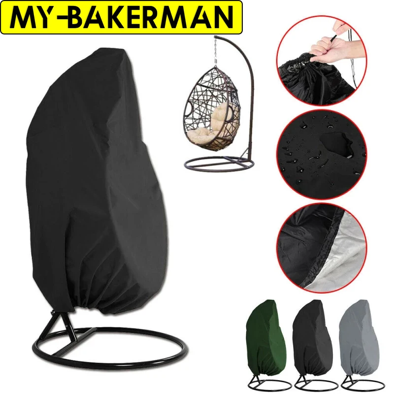 2 Größe hängende Ei Schaukel Stuhl Schutzhülle Outdoor Gartenmöbel Gartens chaukel nach Hause wasserdichte Balkon Möbel bezug