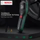 Bosch easypump tragbare elektrische Luftpumpe Akku-Kompressor LED-Anzeige 3 6 V wiederauf ladbare