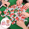Heißer Mini Mahjong Set Tragbare Majiang Reise Tragen Tasche Tisch Matte Mah-jong Indoor Party