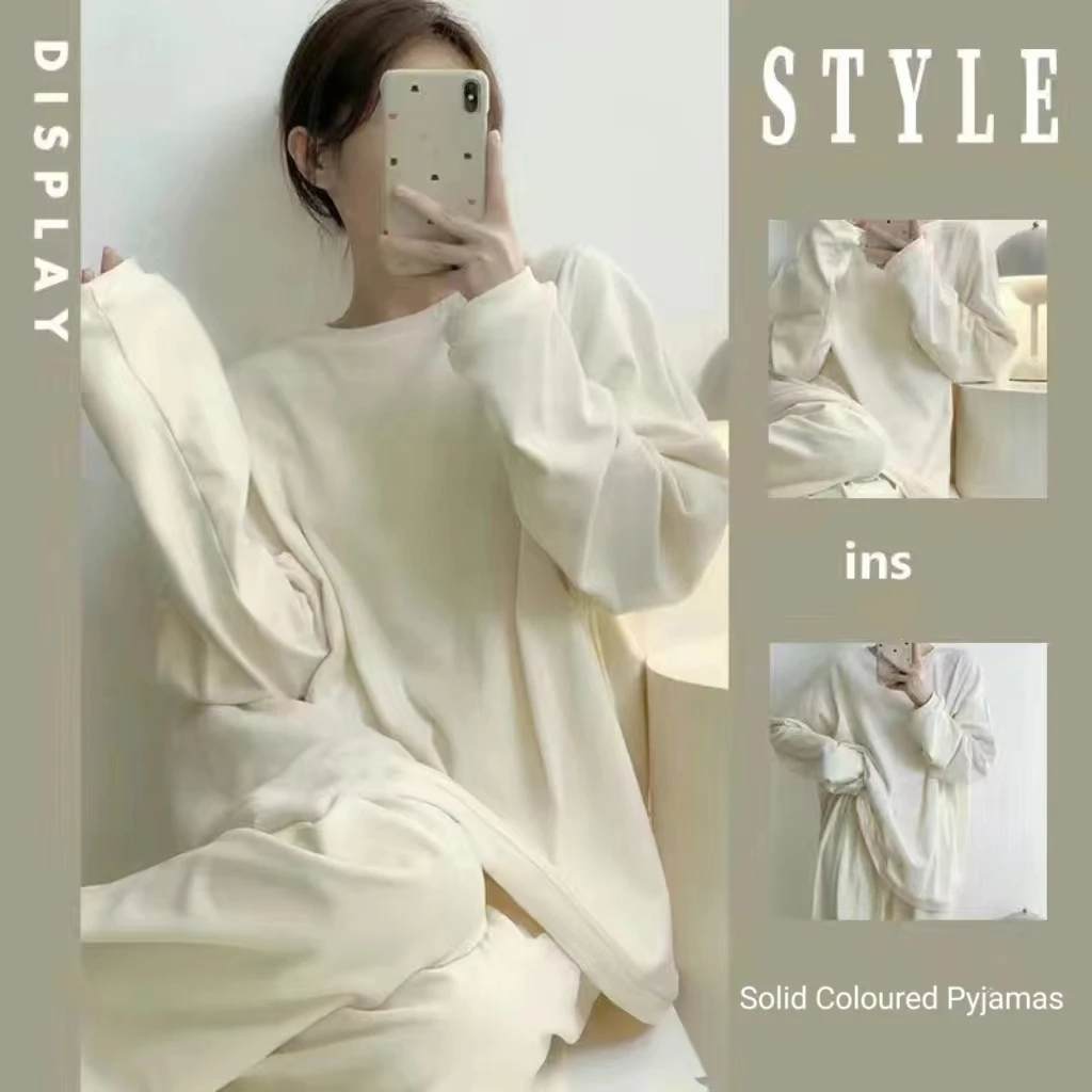 Neue Damen 2-Stück Pyjamas Homewear Frauen Studenten Casual Wear De Samt Pyjamas Frauen Net Rot Casual Homewear Set