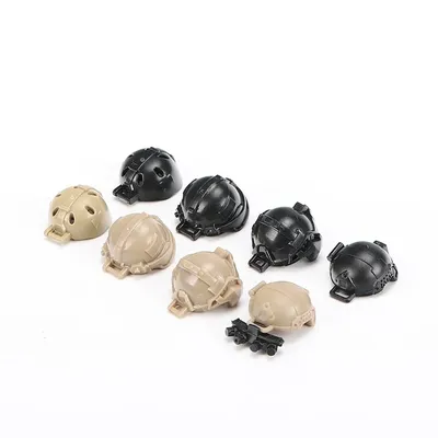 Bereitschaft polizei Helm militärische Waffen Action figuren spezielle Swat City Moc Gun Zubehör Bausteine Teile Ziegel Spielzeug für Jungen Image