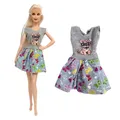 Nk offizielle 1 set Mode niedlichen Kleid Prinzessin Kleidung für Barbie Puppe Hund Muster Rock