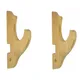 2/Set espositore per spada in bambù finitura in legno gancio per spada montaggio a parete Samurai appendiabiti per spada per Katana Wakizashi Tanto Genji