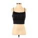 Zara Sleeveless Blouse: Black Tops - Women's Size X-Small