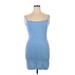 Abercrombie & Fitch Casual Dress - Mini: Blue Dresses - Women's Size X-Large