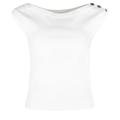 Luisa Cerano Pullover Kurzarm Damen off-white, Gr. 42, Ärmelloses Stricktop