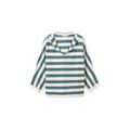 Tom Tailor knit pullover with hood Damen green melange stripe, Gr. S, Baumwolle