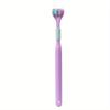 Three-head Toothbrush, Adult Soft Bristled Travel Toothbrush, Manual Toothbrushes With Extra Soft Bristles For Sensitive Teeth Gums, For Deep Cleaning Oral Care At Home For Daily Life