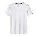 Homme T shirt Tee Chemise de sport T-shirt de sport Col Ras du Cou Manche Courte Sport Loisir Vacances Casual Quotidien Gymnastique Séchage rapide Respirable Plein Noir Blanche Tenues de Sport Mode