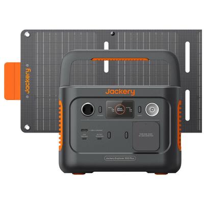 Solargenerator 300 Plus 40 w Mini, 288Wh Tragbares Powerstation mit 40 w buchgroßem Solarpanel,
