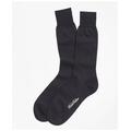 Brooks Brothers Men's Merino Wool Mini Dot Crew Socks | Navy