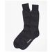 Brooks Brothers Men's Merino Wool Mini Dot Crew Socks | Navy